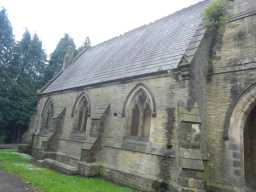 North side of Bishop Auckland Cemetery Chapel July 2016
